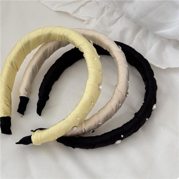 Rhinestone Wide Padded Headband main image 5